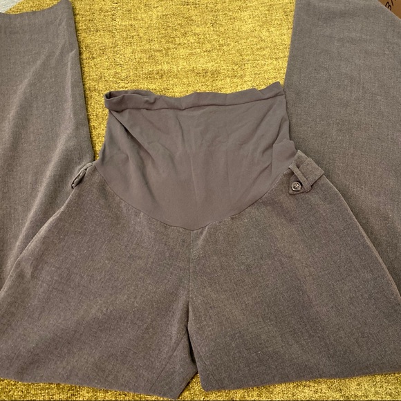 Motherhood Maternity Pants - Motherhood Maternity Dress Pants, Gray. Medium